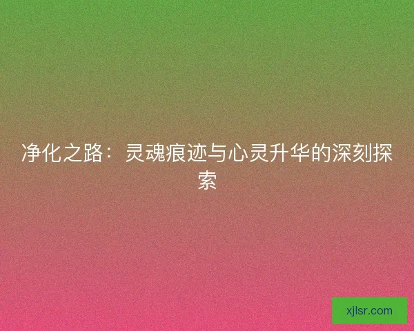 净化之路：灵魂痕迹与心灵升华的深刻探索